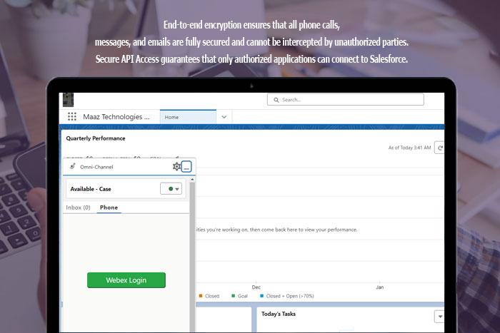 Enhanced Customer Experience usind ene to end encryption feature in cisco salesforce service cloud cti connect